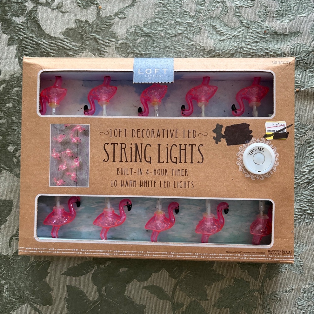 Pink Flamingo String Lights - Picture 2 of 3